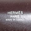 Pochette Hermès  Kelly Cut en cuir box aubergine - Detail D3 thumbnail