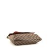 Louis Vuitton  Salsa shoulder bag  in ebene damier canvas  and brown leather - Detail D4 thumbnail