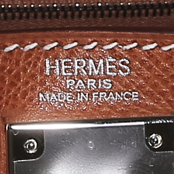 Sac à main Hermès  Kelly 28 cm en cuir epsom gold - Detail D4