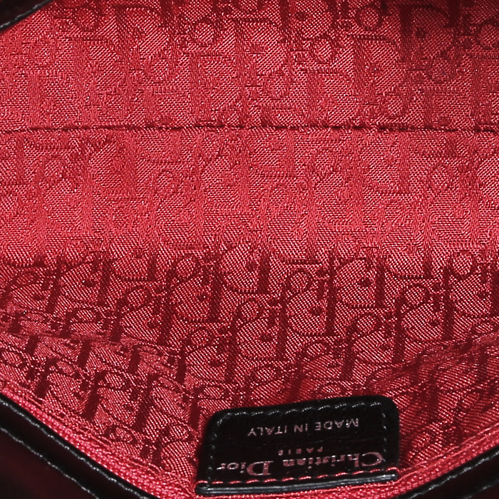 Borsa Dior  Mini Lady Dior in pelle cannage nera - Detail D2