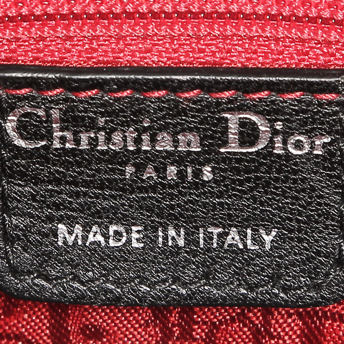 Sac à main Dior  Mini Lady Dior en cuir cannage noir - Detail D3