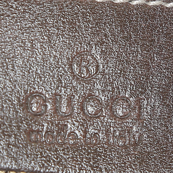 Gucci   travel bag  in brown monogram canvas - Detail D4