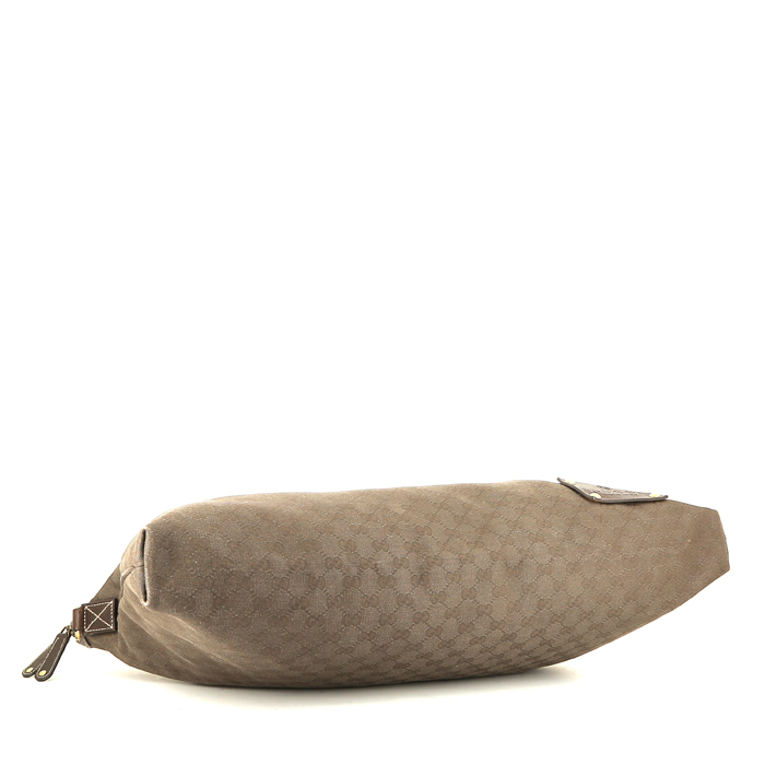 Bolsa de viaje Gucci   en lona Monogram marrón - Detail D5