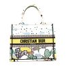 Dior  Book Tote small model  shopping bag  in white canvas - 360 thumbnail
