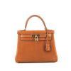 Hermès  Kelly 28 cm handbag  in gold Barenia Faubourg - 360 thumbnail
