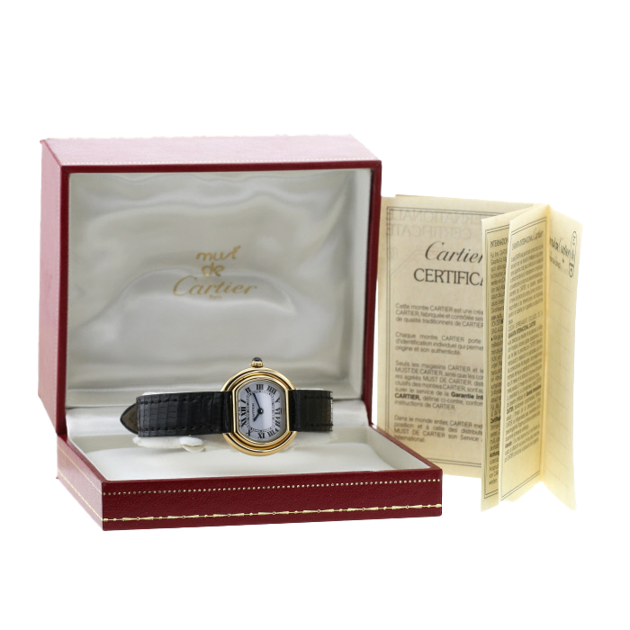 Cartier Ellipse  and yellow gold Ref: Cartier - 6708  Circa 1990