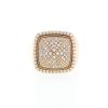 Fred Pain de Sucre large model ring in pink gold and diamonds - 360 thumbnail