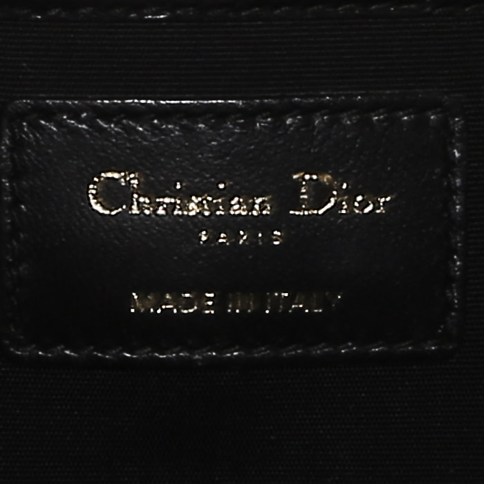 Bolso bandolera Dior  Lady Dior Wallet on Chain en cuero cannage negro - Detail D3