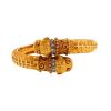Opening Lalaounis Animal Head bracelet in yellow gold, diamonds and ruby - 360 thumbnail