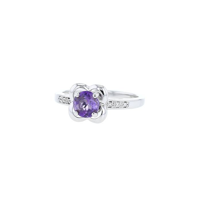 Mauboussin Désirez Amour ring in white gold, amethyst and diamonds - 00pp