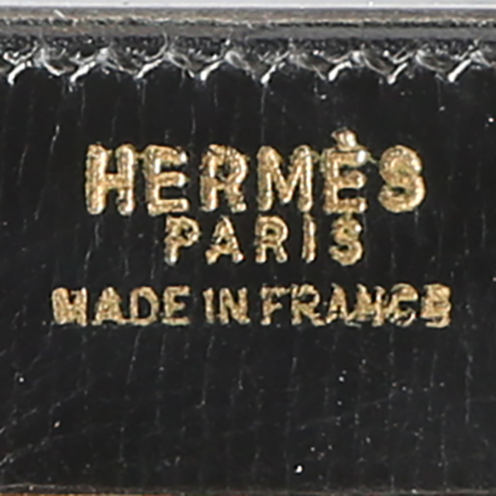 Hermès  Kelly 32 cm handbag  in black box leather - Detail D4