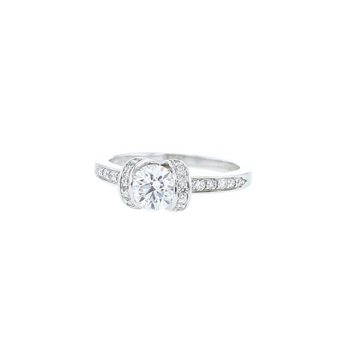Tiffany & Co Ribbon ring in platinium and diamonds - 00pp