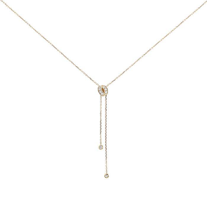 Chaumet Liens Séduction necklace in pink gold and diamonds - 00pp