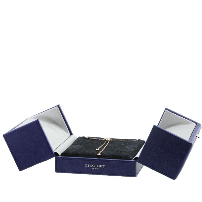 Chaumet Liens Séduction necklace in pink gold and diamonds - Detail D2