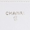 Chanel  Mademoiselle shoulder bag  in white and gold jersey - Detail D3 thumbnail