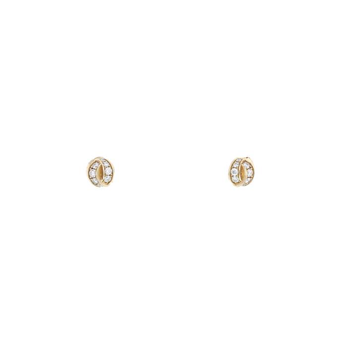Chaumet Liens Séduction small earrings in pink gold and diamonds - 00pp