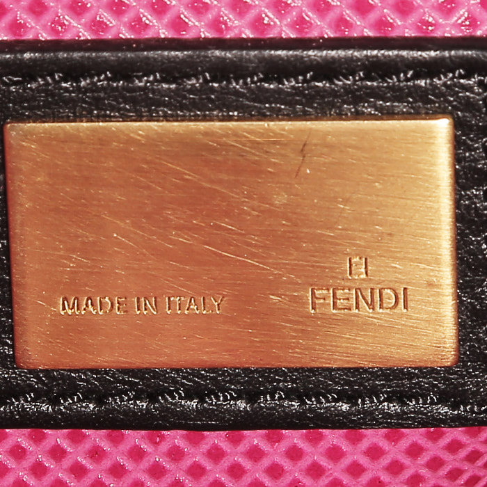 Sac cabas Fendi  Peekaboo grand modèle  en cuir noir - Detail D4