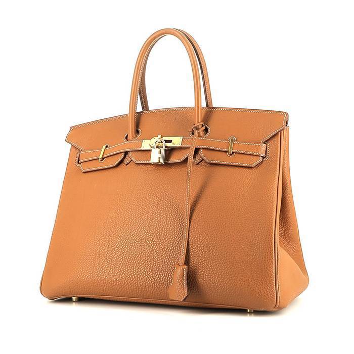 Hermès  Birkin 35 cm handbag  in gold togo leather - 00pp