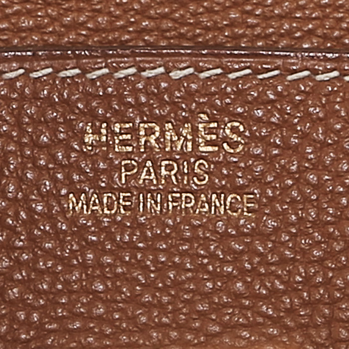 Hermès  Birkin 35 cm handbag  in gold togo leather - Detail D4