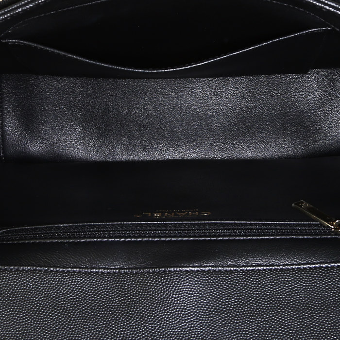 Bolso de mano Chanel  Business affinity en cuero granulado acolchado negro - Detail D3