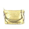 Chanel  Gabrielle  medium model  shoulder bag  in gold quilted leather - 360 thumbnail