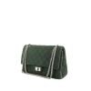 Chanel  Chanel 2.55 shoulder bag  in green quilted canvas - 00pp thumbnail