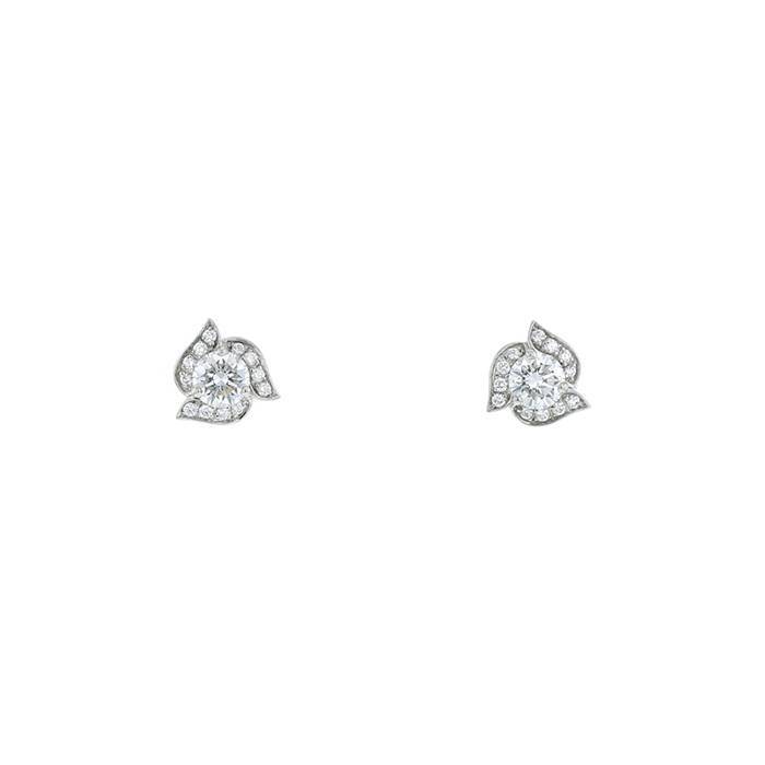 Cartier  earrings in platinium and diamonds - 00pp