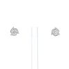Cartier  earrings in platinium and diamonds - 360 thumbnail