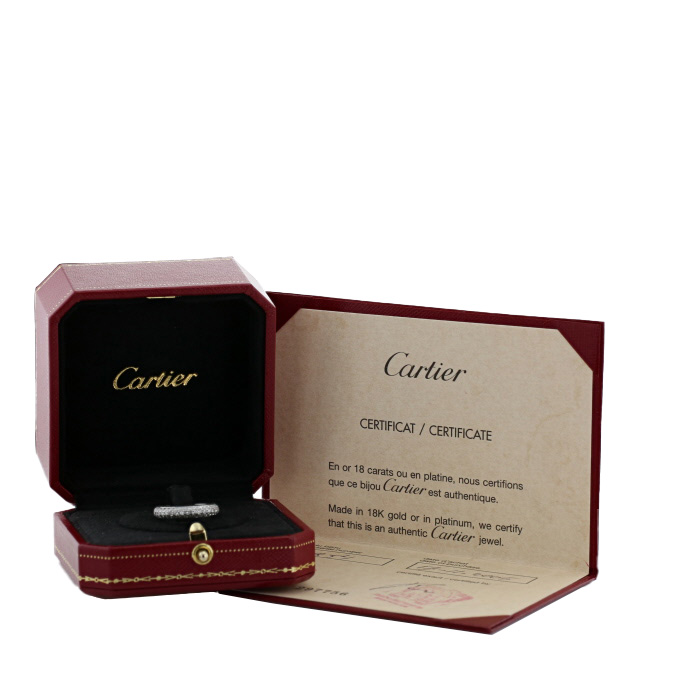 Cartier Mimi ring in platinium and diamonds - Detail D2