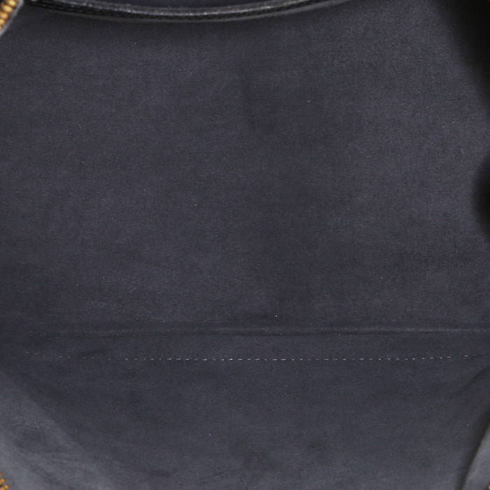 Borsa Louis Vuitton  Alma in pelle Epi nera e pelle nera - Detail D2