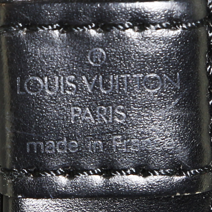 Borsa Louis Vuitton  Alma in pelle Epi nera e pelle nera - Detail D3