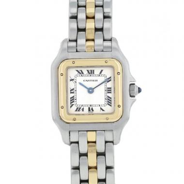 Montre Cartier Panthère en or et acier Vers 1990