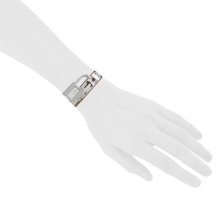 Hermès Montre Kelly  in stainless steel Ref: Hermes - KE1.210  Circa 1990 - Detail D1