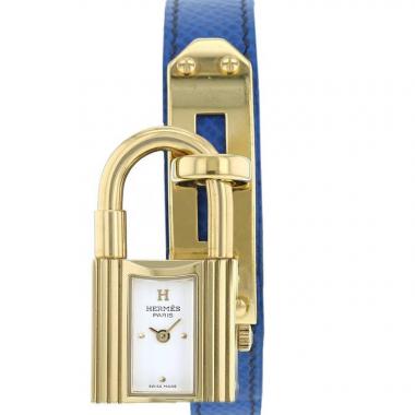 Reloj Hermès Montre Kelly de oro chapado Circa 1990