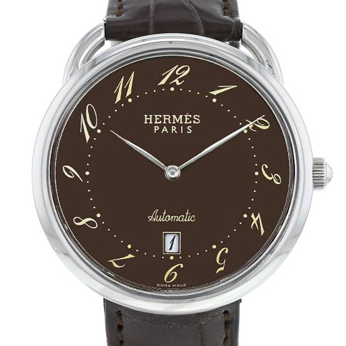 Montre Hermès Arceau en acier Ref: AR4.810  Vers 2000 - 00pp