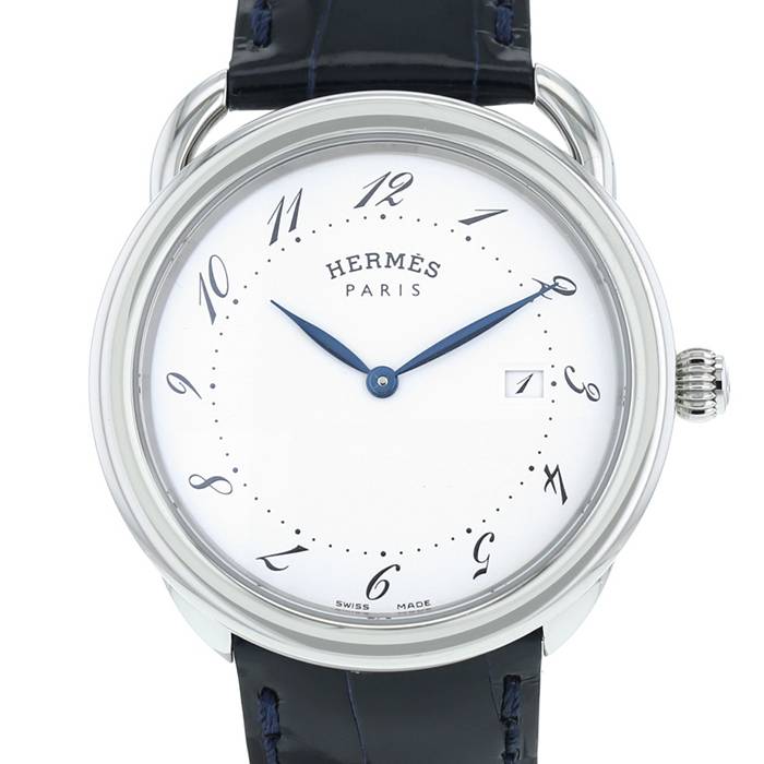 Montre Hermès Arceau en acier Ref: AR5.710  Vers 2010 - 00pp