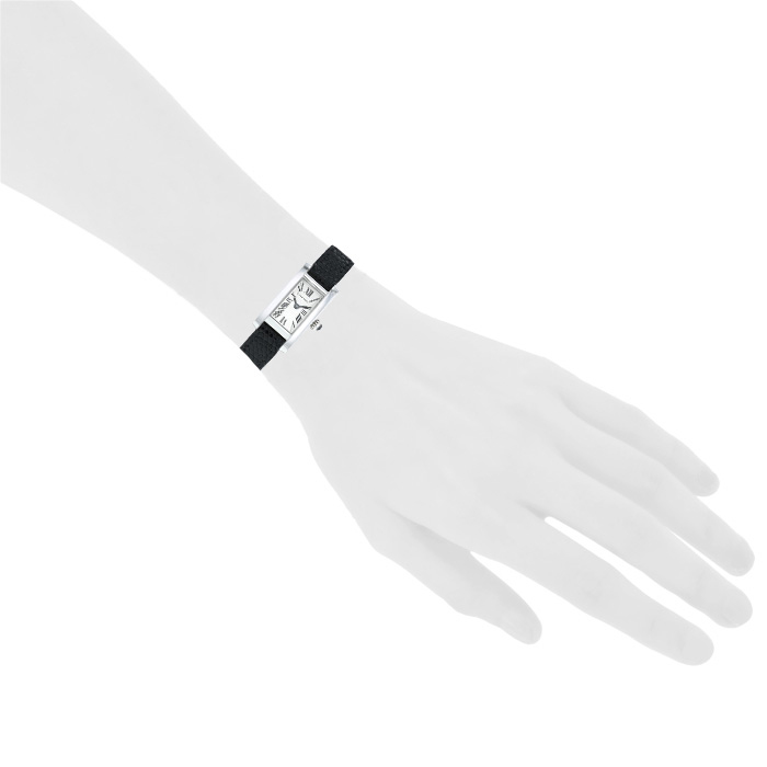 Montre Cartier Tank Américaine mini  en or blanc Ref: Cartier - 2544  Vers 1990 - Detail D1