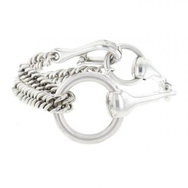 Brazalete articulado Hermès Mors de plata