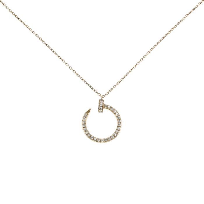 Cartier Juste un clou necklace in pink gold and diamonds - 00pp