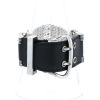Bracciale Hermès Boucle Sellier in argento e pelle - 360 thumbnail