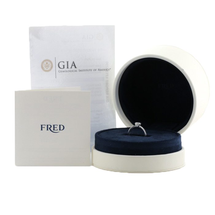 Anello Fred Amour Fou in platino e diamante - Detail D2