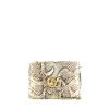 Bolso bandolera Gucci  GG Marmont en piel de pitón beige - 360 thumbnail