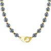 Dinh Van Menottes R15 necklace in yellow gold and haematite - 00pp thumbnail