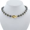 Dinh Van Menottes R15 necklace in yellow gold and haematite - 360 thumbnail
