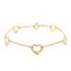 Bracelet Tiffany & Co Open Heart moyen modèle en or jaune - 00pp thumbnail