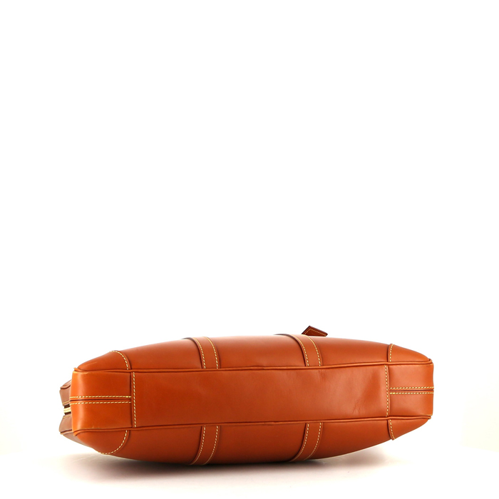 Louis Vuitton  Porte documents Voyage briefcase  in cognac leather - Detail D4