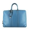 Louis Vuitton  Porte documents Voyage briefcase  in blue grained leather - 360 thumbnail