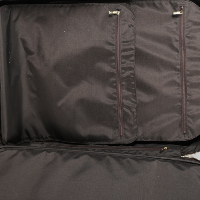 Valise souple Louis Vuitton  Pegase en toile monogram marron et cuir naturel - Detail D2