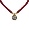 Bulgari Monete necklace in yellow gold, silver and ruby - 00pp thumbnail