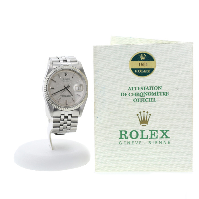 Montre Rolex Datejust en or et acier Ref: Rolex - 1601  Vers 1974 - Detail D2